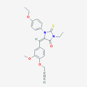 1-(4-Ethoxyphenyl)-3-ethyl-5-[3-methoxy-4-(2-propynyloxy)benzylidene]-2-thioxo-4-imidazolidinone