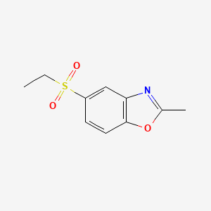 molecular formula C10H11NO3S B3157251 5-(Ethanesulfonyl)-2-methyl-1,3-benzoxazole CAS No. 847837-35-8