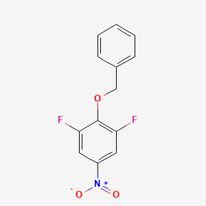 molecular formula C13H9F2NO3 B3157272 2-(Benzyloxy)-1,3-difluoro-5-nitrobenzene CAS No. 847861-84-1