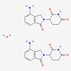 molecular formula C26H28N6O7 B3157281 Lenalidomide hemihydrate CAS No. 847871-99-2