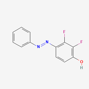 molecular formula C12H8F2N2O B3157283 2,3-Difluoro-4-(phenyldiazenyl)phenol CAS No. 847872-04-2