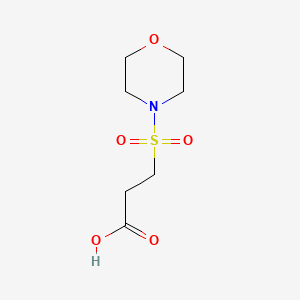 molecular formula C7H13NO5S B3157315 3-(Morpholin-4-ylsulfonyl)propanoic acid CAS No. 848178-48-3