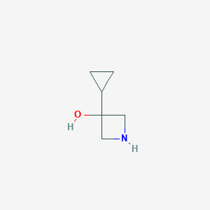 molecular formula C6H11NO B3157326 3-Cyclopropylazetidin-3-ol CAS No. 848392-21-2