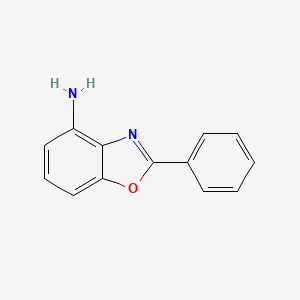 molecular formula C13H10N2O B3157340 2-Phenylbenzooxazol-4-ylamine CAS No. 848564-71-6