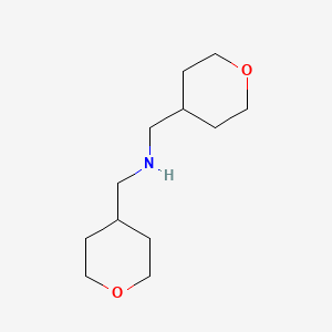 molecular formula C12H23NO2 B3157371 N,N-Bis(tetrahydro-2H-pyran-4-ylmethyl)amine CAS No. 848821-05-6