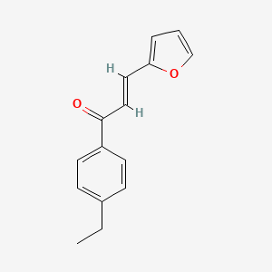 molecular formula C15H14O2 B3157407 (2E)-1-(4-Ethylphenyl)-3-(furan-2-yl)prop-2-en-1-one CAS No. 84921-98-2
