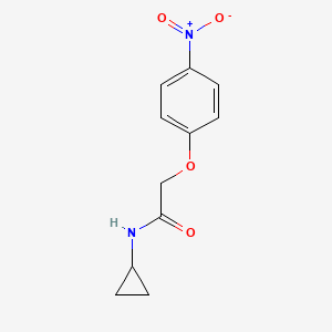molecular formula C11H12N2O4 B3157458 N-环丙基-2-(4-硝基苯氧基)乙酰胺 CAS No. 849532-86-1