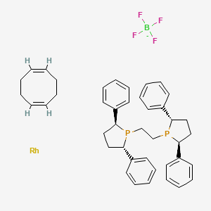 molecular formula C42H48BF4P2Rh- B3157508 1,2-Bis[(2S,5S)-2,5-diphenylphospholano]ethane(1,5-cyclooctadiene)rhodium(I) tetrafluoroborate CAS No. 849950-53-4