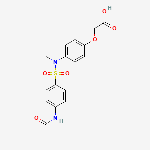 2-[4-(N-methyl4-acetamidobenzenesulfonamido)phenoxy]acetic acid