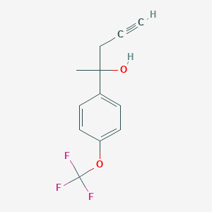 2-[4-(Trifluoromethoxy)phenyl]-4-pentyn-2-ol