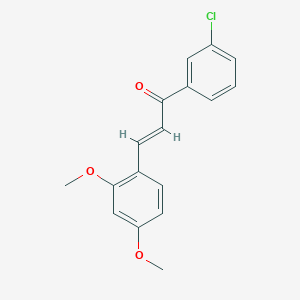 (2E)-1-(3-Chlorophenyl)-3-(2,4-dimethoxyphenyl)prop-2-en-1-one