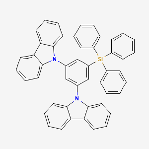 molecular formula C48H34N2Si B3157552 9,9'-[5-(Triphenylsilyl)-1,3-phenylene]bis-9H-carbazole CAS No. 850221-63-5