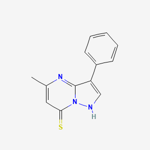 molecular formula C13H11N3S B3157559 5-甲基-3-苯基吡唑并[1,5-a]嘧啶-7-硫醇 CAS No. 850238-91-4