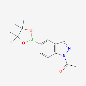 molecular formula C15H19BN2O3 B3157587 1-(5-(4,4,5,5-Tetramethyl-1,3,2-dioxaborolan-2-YL)-1H-indazol-1-YL)ethanone CAS No. 850363-83-6