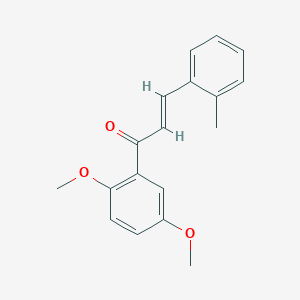 molecular formula C18H18O3 B3157593 (2E)-1-(2,5-Dimethoxyphenyl)-3-(2-methylphenyl)prop-2-en-1-one CAS No. 850373-06-7