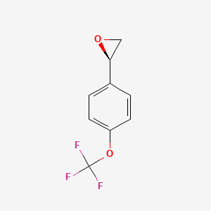 molecular formula C9H7F3O2 B3157596 (S)-2-(4-(trifluoromethoxy)phenyl)oxirane CAS No. 850401-91-1