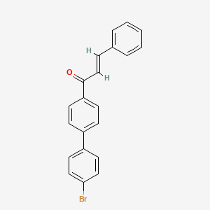 molecular formula C21H15BrO B3157664 1-(4'-Bromo(1,1'-biphenyl)-4-yl)-3-phenyl-2-propen-1-one CAS No. 85098-88-0