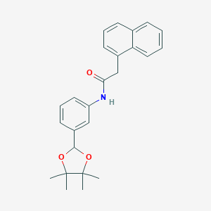 2-(1-naphthyl)-N-[3-(4,4,5,5-tetramethyl-1,3-dioxolan-2-yl)phenyl]acetamide