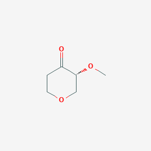 molecular formula C6H10O3 B3157730 (R)-3-methoxydihydro-2H-pyran-4(3H)-one CAS No. 851916-41-1