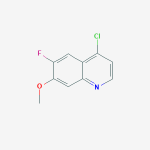 molecular formula C10H7ClFNO B3157737 4-Chloro-6-fluoro-7-methoxyquinoline CAS No. 851985-92-7