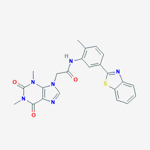 N-[5-(1,3-benzothiazol-2-yl)-2-methylphenyl]-2-(1,3-dimethyl-2,6-dioxo-1,2,3,6-tetrahydro-9H-purin-9-yl)acetamide