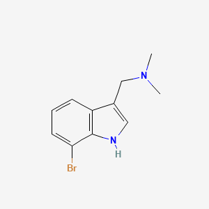 molecular formula C11H13BrN2 B3157769 7-Bromogramine CAS No. 852391-39-0