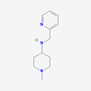 molecular formula C12H19N3 B3157816 1-甲基-N-(吡啶-2-基甲基)哌啶-4-胺 CAS No. 852698-08-9