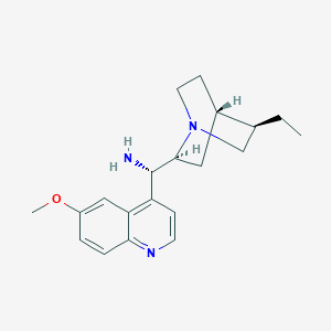 molecular formula C20H27N3O B3157826 (S)-[(2S,4S,5R)-5-Ethyl-1-azabicyclo[2.2.2]octan-2-yl]-(6-methoxyquinolin-4-yl)methanamine CAS No. 852913-53-2
