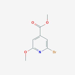 molecular formula C8H8BrNO3 B3157835 Methyl 2-bromo-6-methoxyisonicotinate CAS No. 853030-09-8