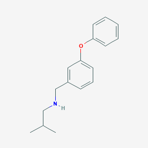 (2-Methylpropyl)[(3-phenoxyphenyl)methyl]amine