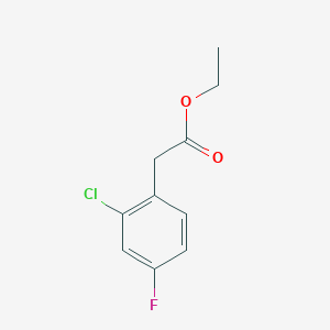 molecular formula C10H10ClFO2 B3157859 Ethyl 2-(2-chloro-4-fluorophenyl)acetate CAS No. 853301-97-0