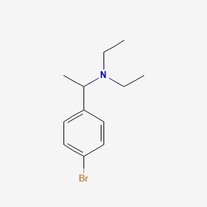 molecular formula C12H18BrN B3157868 1-(4-bromophenyl)-N,N-diethylethanamine CAS No. 85345-80-8