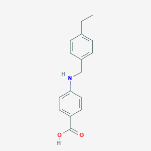 molecular formula C16H17NO2 B315788 4-[(4-Ethylbenzyl)amino]benzoic acid 