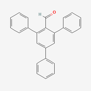 molecular formula C25H18O B3157906 5'-苯基-[1,1':3',1''-联苯]-2'-甲醛 CAS No. 85390-98-3