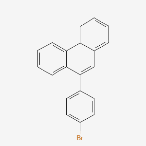 molecular formula C20H13B B3157910 9-(4-溴苯基)菲 CAS No. 853945-49-0