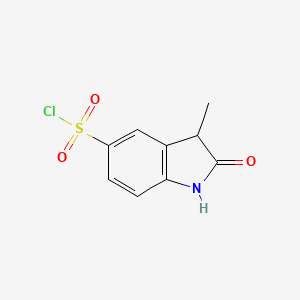 molecular formula C9H8ClNO3S B3157933 3-Methyl-2-oxoindoline-5-sulfonyl chloride CAS No. 854137-61-4