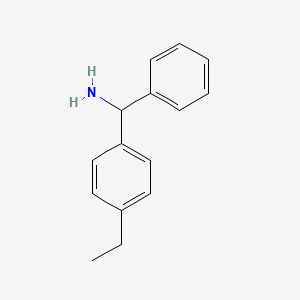 molecular formula C15H17N B3157966 (4-Ethylphenyl)(phenyl)methanamine CAS No. 854304-21-5