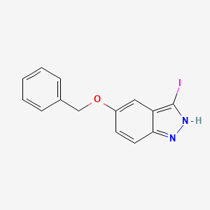 molecular formula C14H11IN2O B3157992 5-(苄氧基)-3-碘-1H-吲唑 CAS No. 854632-98-7