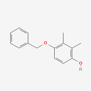 molecular formula C15H16O2 B3158002 Phenol, 2,3-dimethyl-4-(phenylmethoxy)- CAS No. 854663-38-0