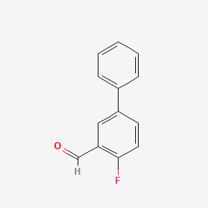 molecular formula C13H9FO B3158017 4-氟-[1,1'-联苯]-3-甲醛 CAS No. 854778-58-8
