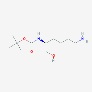 molecular formula C11H24N2O3 B3158065 N-BOC-L-Lysinol CAS No. 85535-54-2