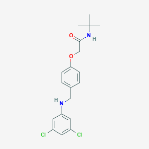 N-(tert-butyl)-2-{4-[(3,5-dichloroanilino)methyl]phenoxy}acetamide