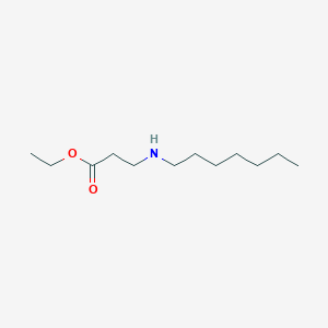 molecular formula C12H25NO2 B3158103 Ethyl 3-(heptylamino)propanoate CAS No. 85553-27-1