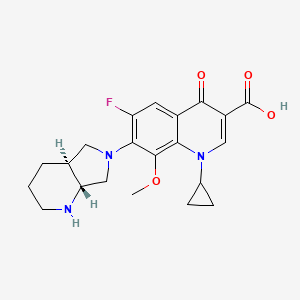 molecular formula C21H24FN3O4 B3158119 (1R,6S)-trans-Moxifloxacin CAS No. 855661-74-4