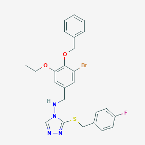 N-[4-(benzyloxy)-3-bromo-5-ethoxybenzyl]-N-{3-[(4-fluorobenzyl)sulfanyl]-4H-1,2,4-triazol-4-yl}amine