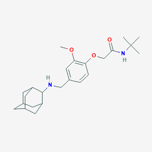 molecular formula C24H36N2O3 B315823 2-{4-[(2-adamantylamino)methyl]-2-methoxyphenoxy}-N-(tert-butyl)acetamide 