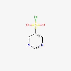 molecular formula C4H3ClN2O2S B3158236 Pyrimidine-5-sulfonyl chloride CAS No. 856596-17-3