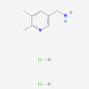 molecular formula C8H14Cl2N2 B3158257 [(5,6-Dimethyl-3-pyridinyl)methyl]amine dihydrochloride CAS No. 856848-52-7