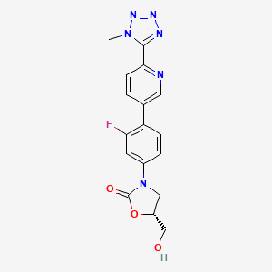 molecular formula C17H15FN6O3 B3158272 Tedizolid isomer CAS No. 856867-41-9