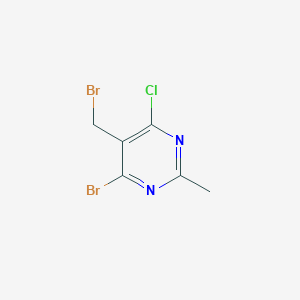 4-Bromo-5-(bromomethyl)-6-chloro-2-methylpyrimidine